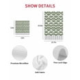 thumbnail image 7 of Sage Green Pine Leaves Kitchen Dish Towels for Drying Dishes Set of 2, Abstract Art Geometric Gray Plaid Waffle Weave Microfiber Hand Tea Bathroom Towels Quick Dry & Absorbent Towel 15.7x23.6, 7 of 7