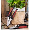 thumbnail image 4 of Professional Carbon Steel Alloy Pruning Shears, Premium Sharp Blade Bypass Shear, Black Red, 4 of 4