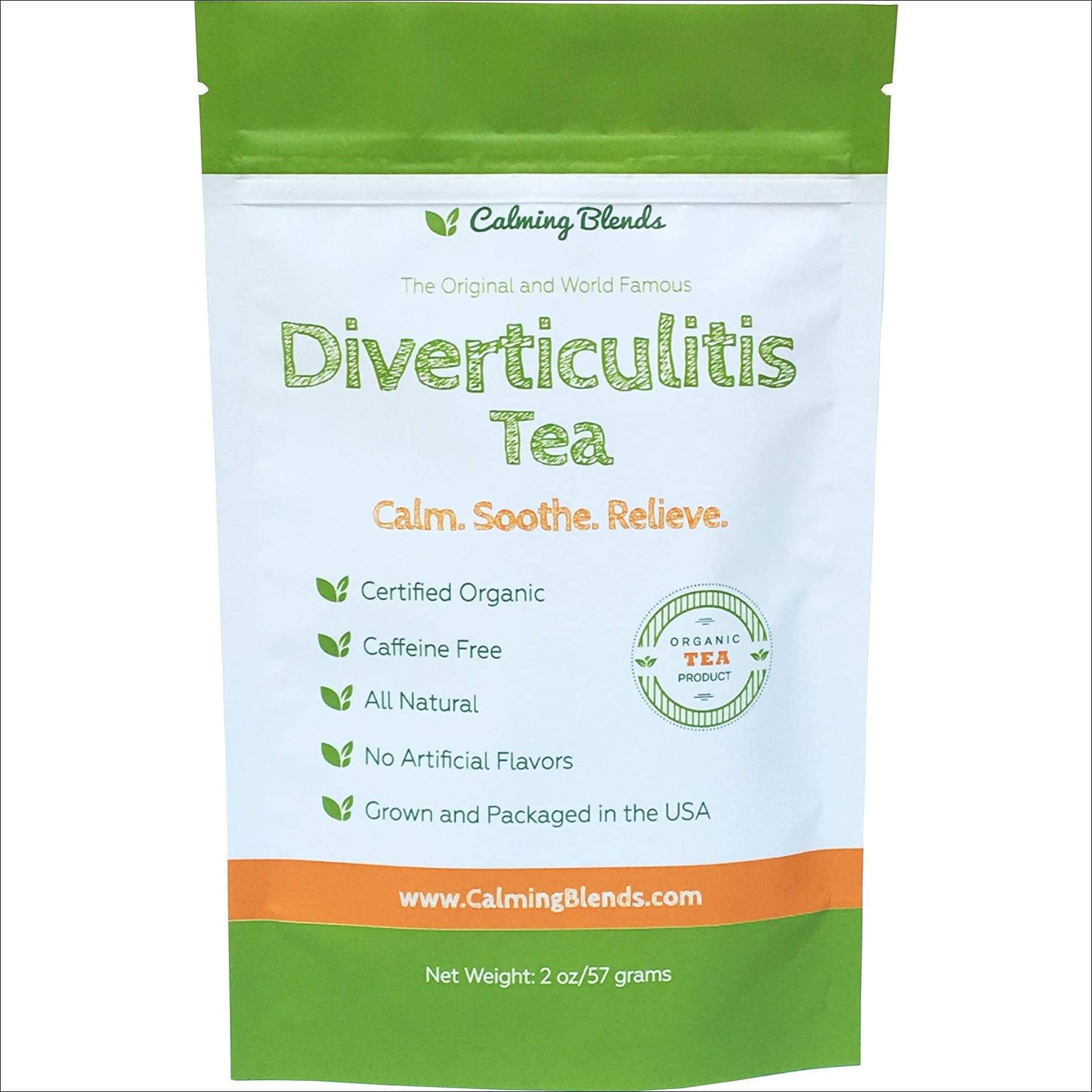 Calming Blends Diverticulitis and Diverticulosis Tea Certified