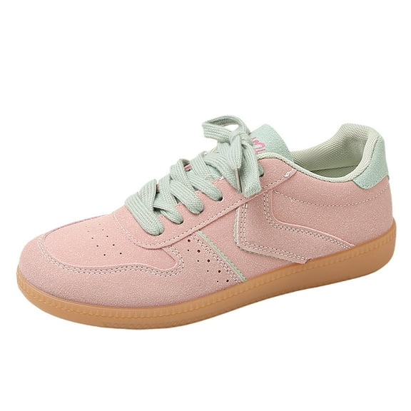 vauyc Women Shoes Casual Flat Shoes Fashion Suede Lace Up Casual Comfortable Loafers for Everyday Wear on Walking Shoes