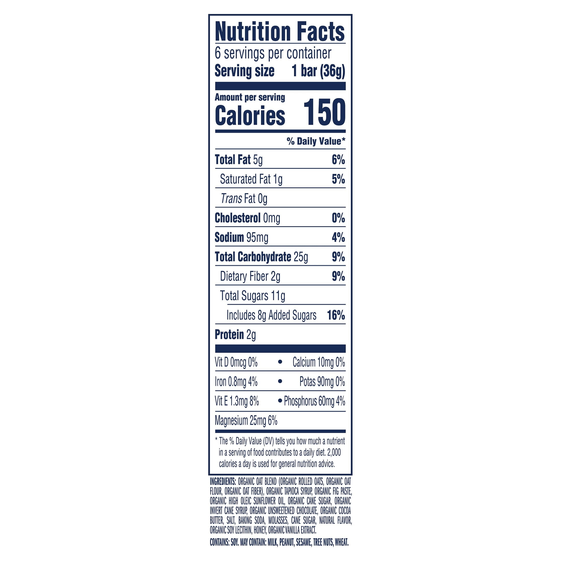 (9 pack) Zbar Chocolate Chip Soft-Baked Energy Snack Bars, Organic Granola Bars, Snacks for Kids , 6 count