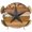 Yellow, variant on Elastic Fitted Round Tablecloth, Texas Star Vintage Waterproof Stretch Table Cover for 36"-44" Tables, Berry Burnt Orange Brown Wooden Washable Outdoor Tablecloths for Patio, Picnic, Camping