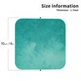 thumbnail image 2 of Rateoe Teal Turquoise1 Drawing Drink Coasters Set of 4 Leather Coasters Spill Protection for Table Desk,Durable and Non Slip Leather Coaster ,4 Inches Drink Mats-Square, 2 of 6