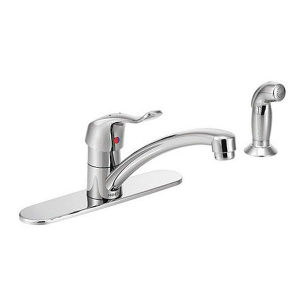 MOEN 8707 Manual, 101/2" Mount, 2 Hole Gooseneck Kitchen Faucet