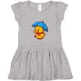 thumbnail image 3 of Inktastic Rainy Ducky Girls Toddler Dress, 3 of 5