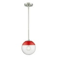 thumbnail image 1 of Golden Lighting 3219-S PW-RED Dixon Pewter Small Pendant with Rod, 1 of 2