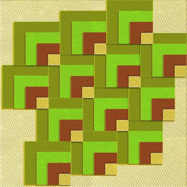 Ahgly Tapis d'Intérieur Lavable en Machine Carré Transitionnel Vert/jaune Vert, 5 Pieds Carré