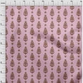 thumbnail image 3 of oneOone Polyester Lycra Fabric Leaves & Paisley Block Print Fabric By Yard 56 Inch Wide, 3 of 4