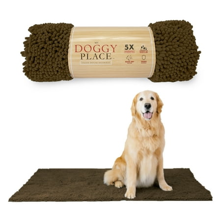 UPC: 0713382417297 | My Doggy Place Dog Mat for Muddy Paws  Washable Dog Door Mat  Brown  Runner