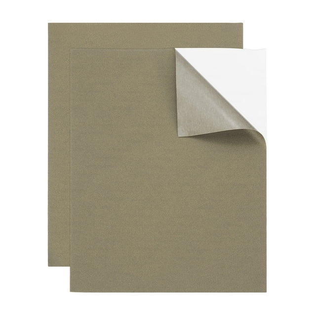 2 Pcs Parche de reparación de cuero 8"x10" Kit de cinta de reparación autoadhesiva para cuero y vinilo para muebles, sofás, sillas, asientos de coche, barcos, chaquetas, Caqui