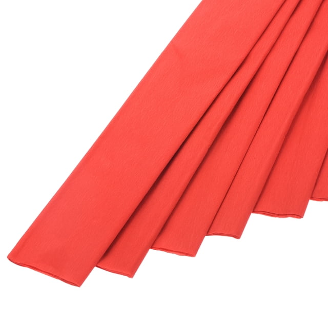 Uxcell 20Pcs Crepe Paper Roll Crepe Paper Decoration 3.1ft Long 2 Inch Wide for Wedding Ceremony, Red