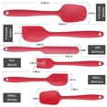 thumbnail image 2 of Silicone Spatula - New 6 Pcs Silicone Spatula Heat Resistant Seamless Rubber Spatulas with Stainless Steel Core Kitchen Utensils(Red), 2 of 4