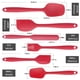 thumbnail image 2 of Espátula de silicona - Nuevas 6 piezas de espátulas de silicona resistentes al calor, espátulas de goma sin costuras con núcleo de acero inoxidable, utensilios de cocina (rojo), 2 of 4