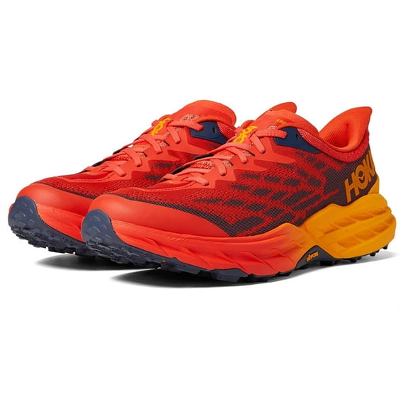 Hoka One One Speedgoat 5 1123159-FRYL Men's Fiesta Radiant Yellow Shoes NR5832 (7.5)