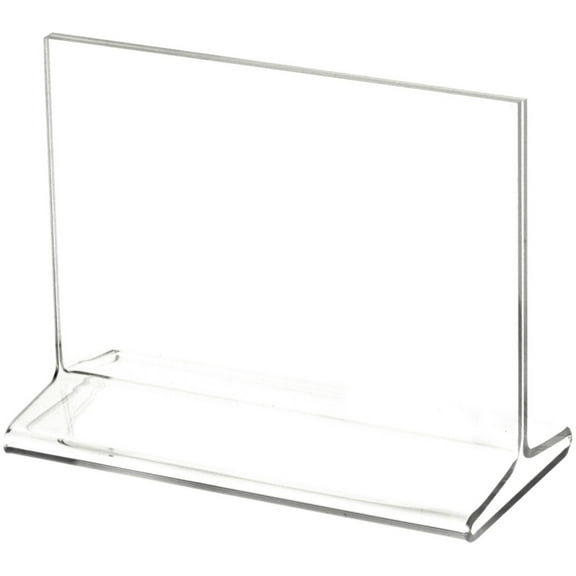 Plymor Clear Acrylic Sign Display / Literature Holder (Top-Load), 5" W x 3.5" H