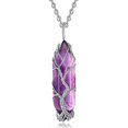 thumbnail image 4 of (C)3pcs Tree Of Life Clear Quartz Crystal Pendant Necklace Silver Wire Wrapped Gemstone Healing Point Chakra Quartz Necklace for Women Men, 4 of 5