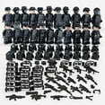 thumbnail image 3 of Juego de bloques de construcción de policía especial negro, 22, 24 y 28 piezas, bolsa de juguetes para ensamblar con partículas pequeñas, 3 of 5