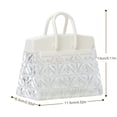 thumbnail image 2 of Lámpara de mesa portátil con forma de bolso de cristal, luz de ambiente creativo para dormitorio, 2 of 9