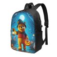 thumbnail image 1 of Mochila de viaje para portátil con diseño de Winnie The Pooh Light Flight, antirrobo con puerto de carga USB, mochila universitaria, gran capacidad para el trabajo, color negro, 17 pulgadas, 1 of 8