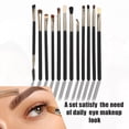 thumbnail image 6 of 1 Set Eye Makeup Brushes Travel Makeup Brush Set Eyeshadow Eyebrow Eyeliner Makeup Brushes Set Black, 6 of 6