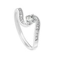 thumbnail image 3 of 1/2ct Twist Diamond Engagement Wedding Ring Set 14K White Gold, 3 of 4