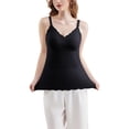 thumbnail image 4 of Jamicy Maternity Tank Tops with Built In Bra for Breastfeeding Adjustable Straps V Neck Comfortable Breathable Camisoles Cami Tanks, 4 of 9