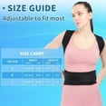 thumbnail image 2 of Aofit Posture Corrector Upper and Lower Back Support Belt Unisex Breathable, Black, 2 of 5