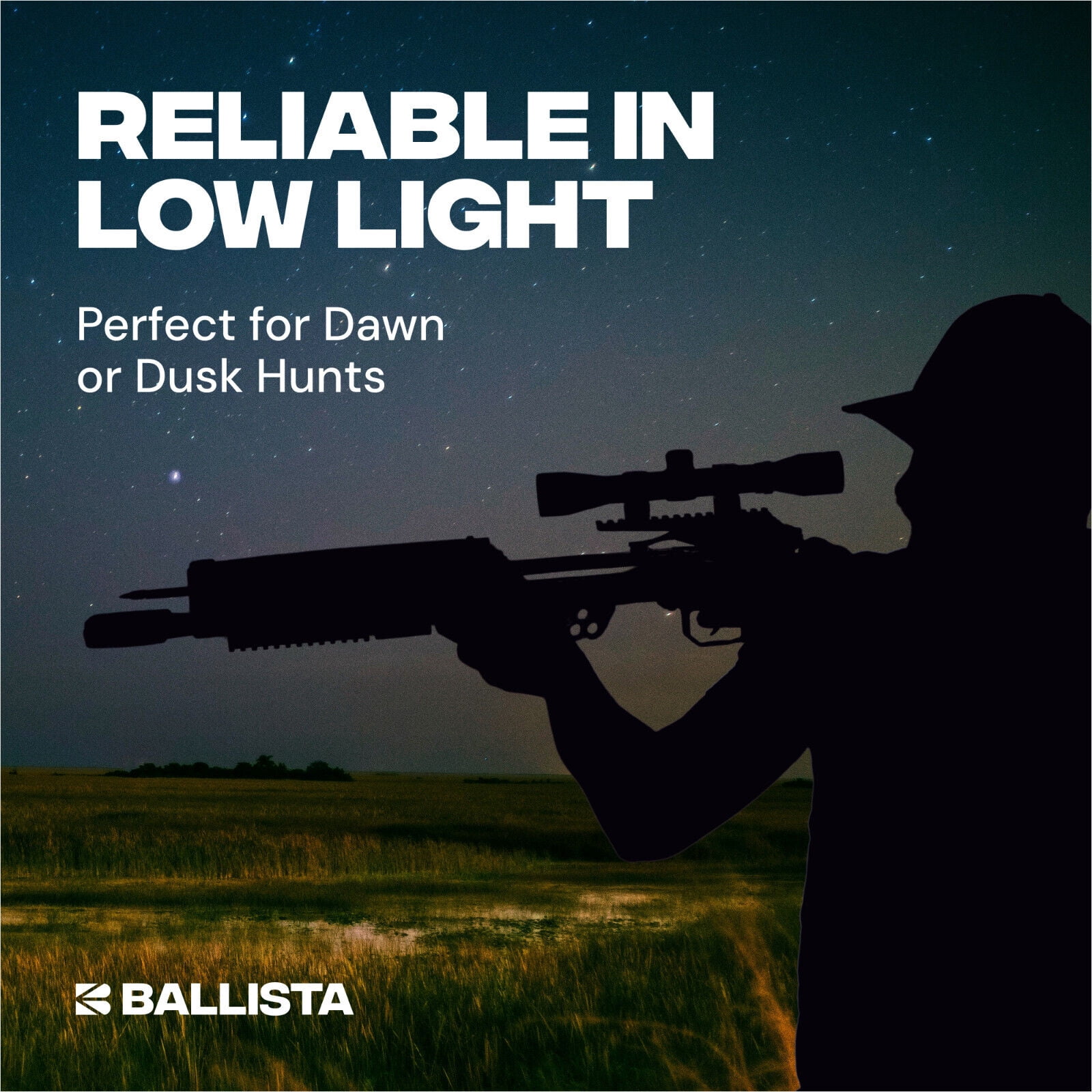 Ballista Falcon Flex 2-7x32 Crossbow Scope Adjustable Magnification and Illuminated Reticle
