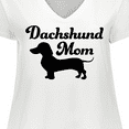 thumbnail image 4 of Inktastic Dachshund Mom Women's Plus Size V-Neck T-Shirt, 4 of 5