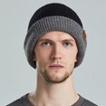thumbnail image 3 of vnanda Thermal Hat Unisex Winter Hat Knitted High Elasticity Soft Warm Baggy Anti-slip Regular Fit Double-sided Wear No Brim Windproof Ear for Women, 3 of 8