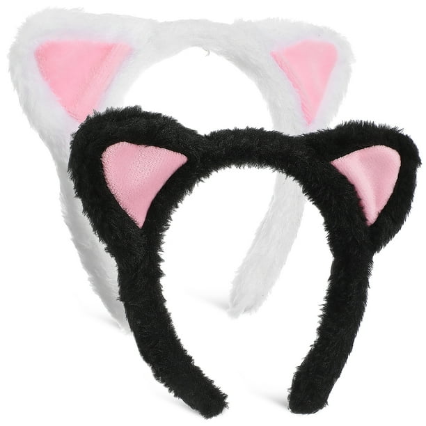 GOOHOCHY 2 uds diademas con orejas lindas y esponjosas diademas con orejas de animales diademas para lavado de cara diademas para maquillaje