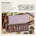 thumbnail image 2 of Set de Sellos de Goma Florales SWEETDEER de 8 Piezas con Base de Madera, 2 of 9