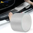 3cmx5m Transparent Carbon Fiber Car Threshold Portector Moulding