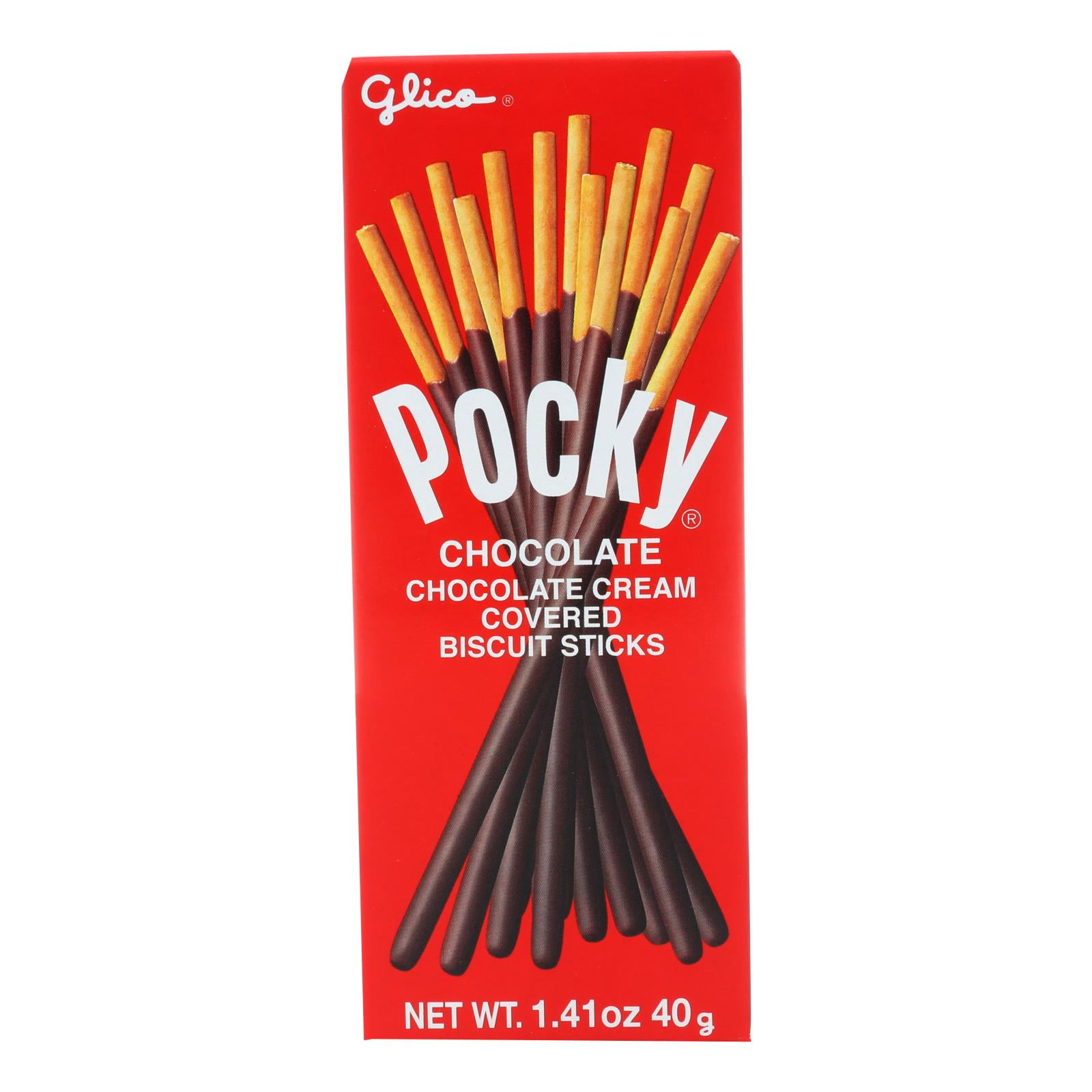 (Case of 20 )Glico Pocky Chocolate Sticks 1.41 oz.