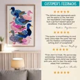 thumbnail image 6 of Colorful Ducks Pattern Poster Kitsch Animal Wall Art Decor, Matte Canvas Stretched, Posters for Room Bedroom Living Room Bathroom Wall Decor, Posters & Art Prints, Gift., 6 of 6