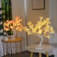 thumbnail image 4 of 1pcs 17.7 "/ 45CM Luces de árbol de flores de fibra óptica led Arreglo de fiesta de Navidad Árbol que brilla intensamente Acción de gracias Paisaje interior y exterior Luces de decoración del hogar JAMW Sencillez, 4 of 4