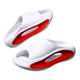 thumbnail image 2 of Unisex Slippers Comfortable Open Toe Bottom Platform Sandals Shower Bathroom EVA Sandals White 40 41, 2 of 9