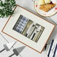 thumbnail image 7 of Aokeyee 2 Pack Silverware Storage Box with Adjustable Dividers, 5 Compartment Silverware Organizer with Lid Handle for Utensil Flatware Knives, Beige, 7 of 7