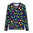 thumbnail image 5 of LYEAA Mardi Gras Shirts for Kids Crewneck Long Sleeve Pullover Tees Carnival Mask Print Blouses Lightweight Party Tops, 5 of 5