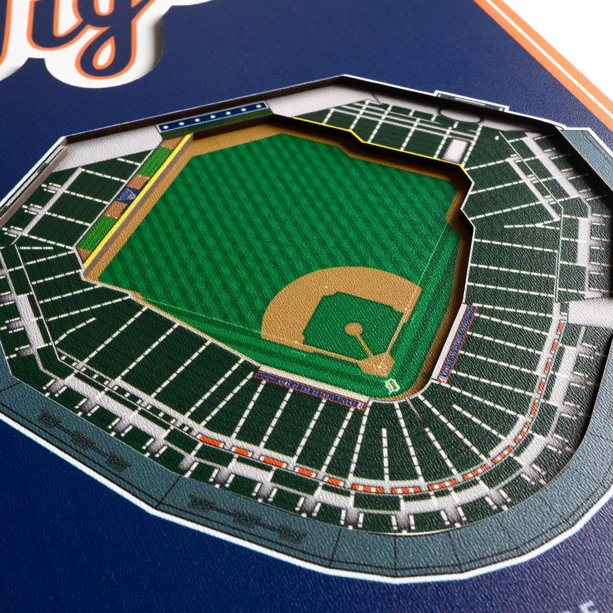 YouTheFan MLB Detroit Tigers 8x32 Stadium View Banner