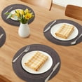 thumbnail image 2 of Unique Bargains Farmhouse Round Placemats Set of 6 Woven Placemats Caramel, 2 of 6