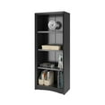 thumbnail image 3 of CorLiving Quadra Engineered Wood 4-Tier Adult Bookcase with 3 Adjustable Shelves, 3 of 4