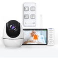 thumbnail image 1 of Monitor para personas mayores con cámara y audio, monitores de sala de conversación bidireccionales para personas mayores, monitor de vídeo con zoom panorámico para cuidado y cuidadores de personas ma, 1 of 5