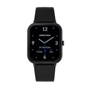 Armitron Eclipse Adult 45mm w/Voice Assistant & Backlight Smart Watch w/Charging Cable & Watch Band, Black