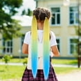 thumbnail image 6 of 2 Pack Ponytail Extension with Elastic Tie Straight Sleek Wrap Around Braid Ponytail Dark Hair Accessories for Festival Halloween Party 26 Inch, 6 of 7