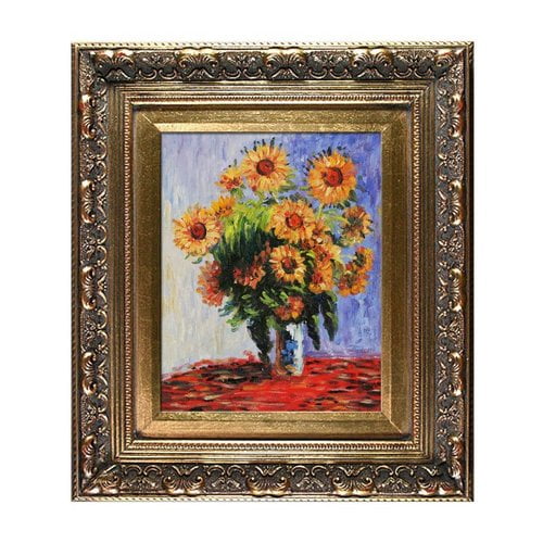 Overstock Art MON2472-FR-21538X10 Claude Monet - Sunflowers Framed Art