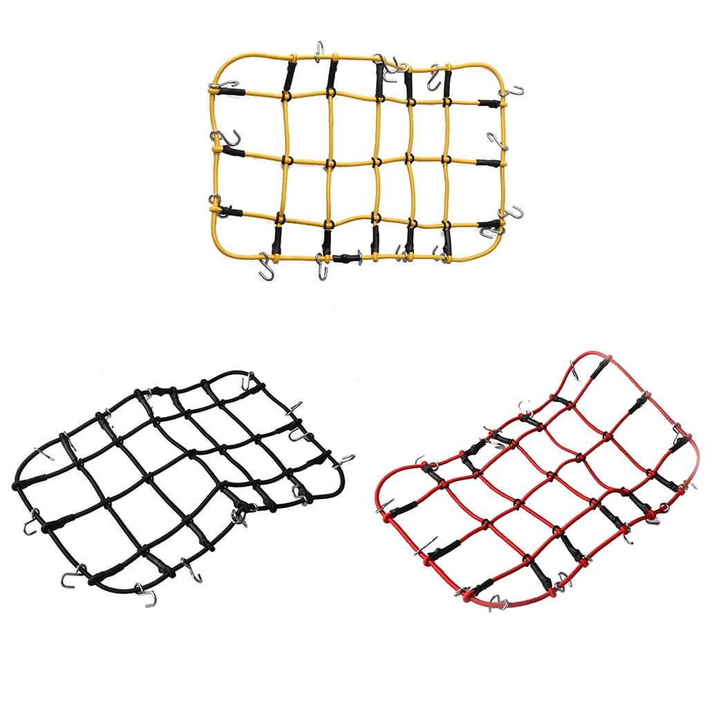 Elastic Luggage Net with Hook for 1/10 RC Remote Control Truck Car Roof Rack OK 