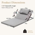 thumbnail image 2 of Newest Electric Adjustable Bed Backrest, 300 lbs Weight Capacity, 4-68° Upgraded Lifting System with Collapsible Safety Rails, Remote Control,H,icap, Home Hospital Care, 2 of 9