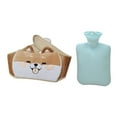 thumbnail image 1 of Xihbxyly Bolsa de Agua Caliente Shiba Inu, de Goma, Antigoteo, Cinturón Suave, Alivia Dolores Musculares y Articulares, Cólicos Menstruales, con Opción de Compresa Fría, Capacidad de 1000 Ml, Tamaño, 1 of 2