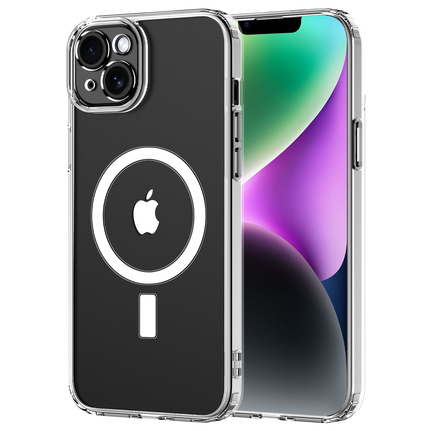 for iPhone 14 Case Clear, Shockproof Protective Phone Bumper for Apple iPhone 16 6.1 inch - Clear